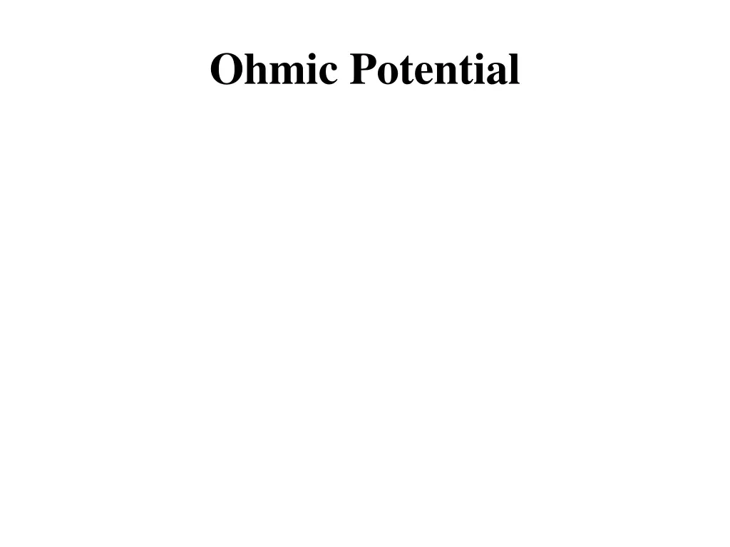 ohmic potential