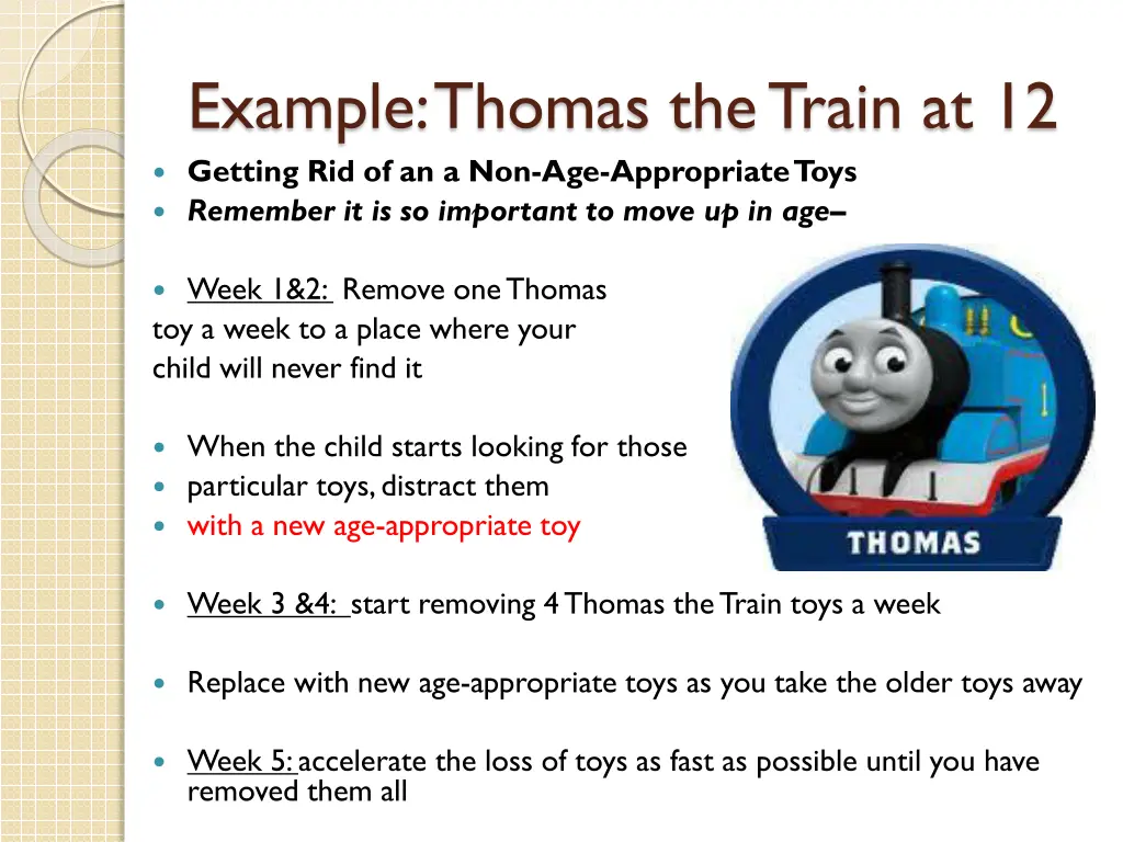 example thomas the train at 12 getting