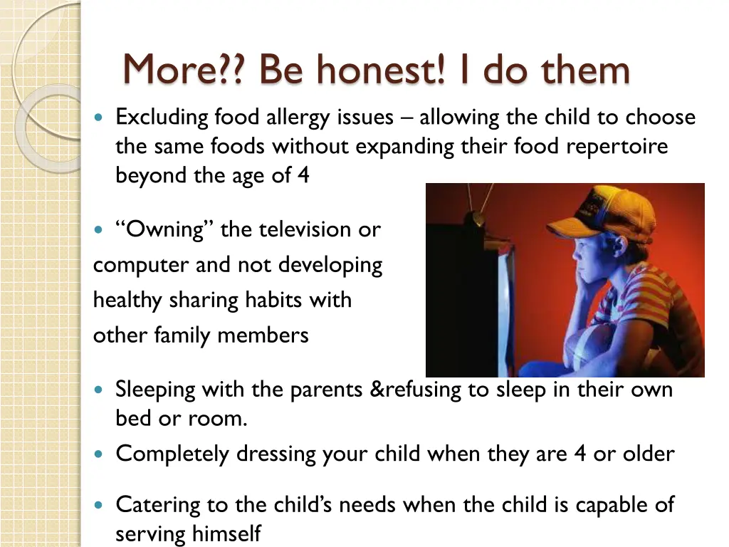 more be honest i do them excluding food allergy
