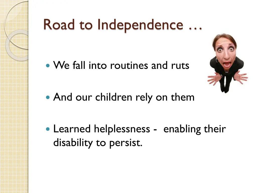road to independence