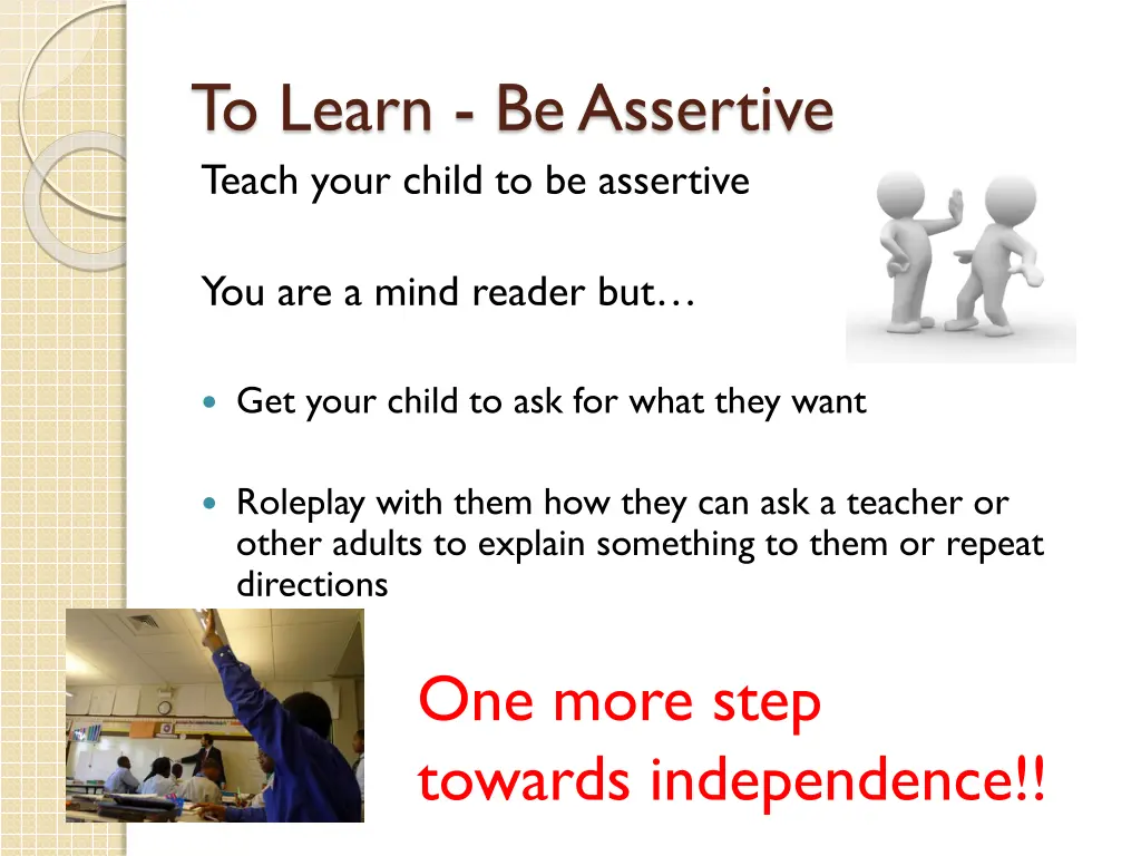 to learn be assertive teach your child