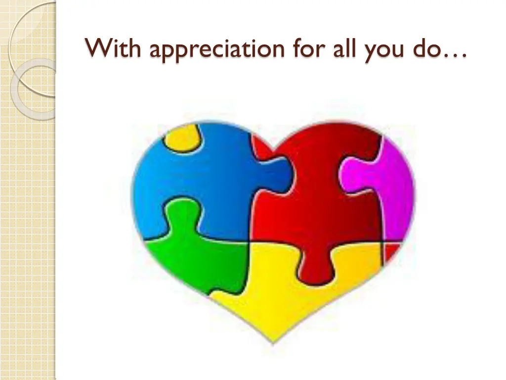 with appreciation for all you do
