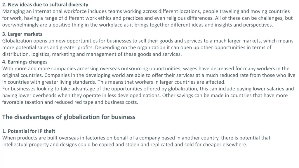 2 new ideas due to cultural diversity managing