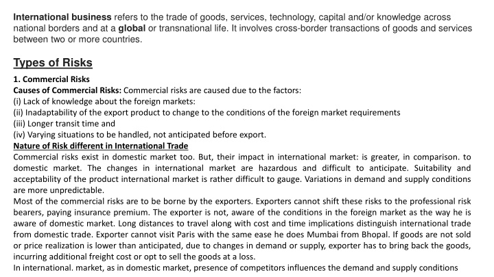 international business refers to the trade