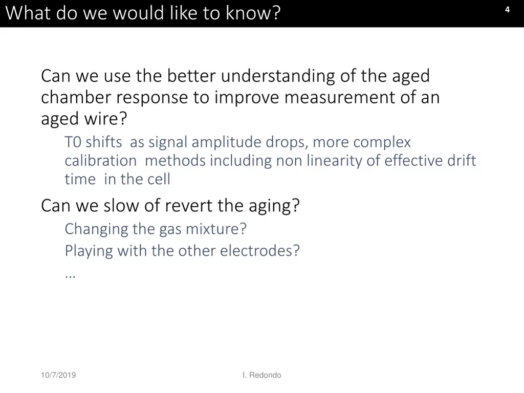 what do we would like to know