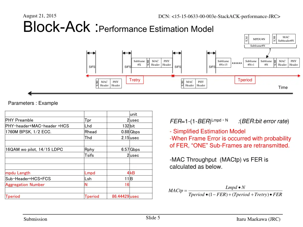august 21 2015 block ack performance estimation