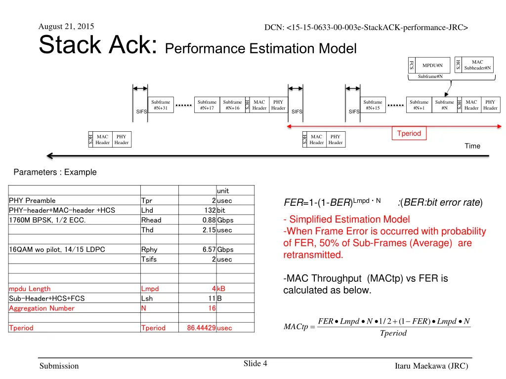 august 21 2015 stack ack performance estimation