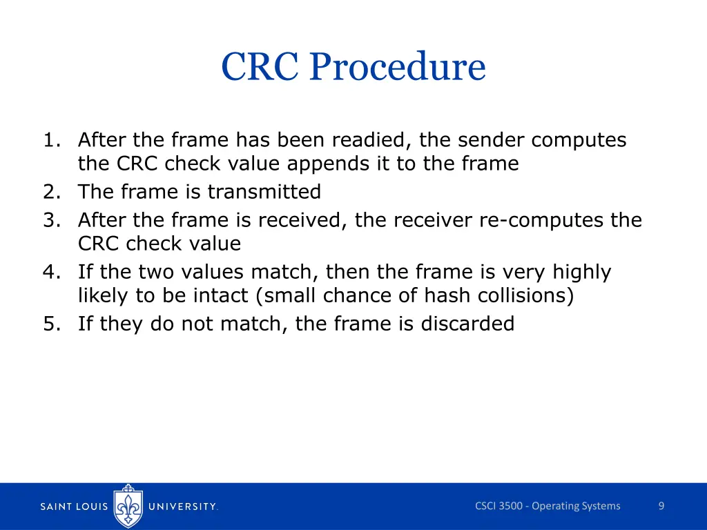 crc procedure
