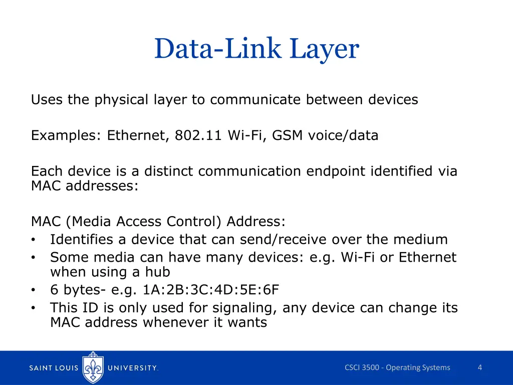data link layer