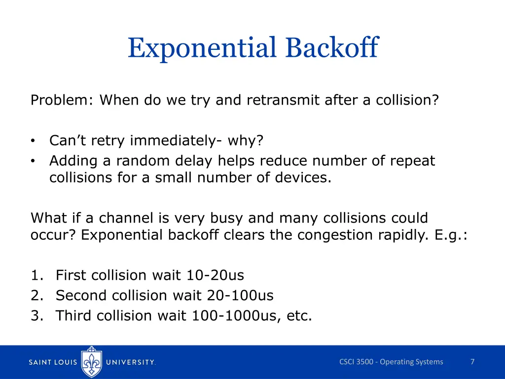 exponential backoff