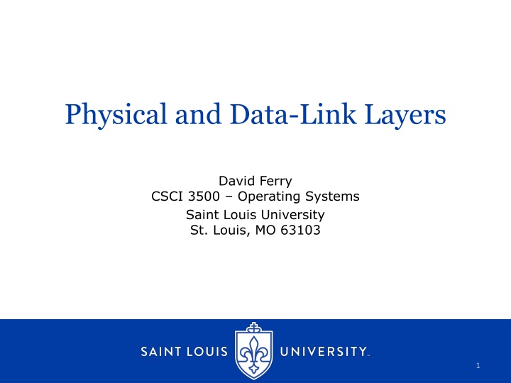 physical and data link layers