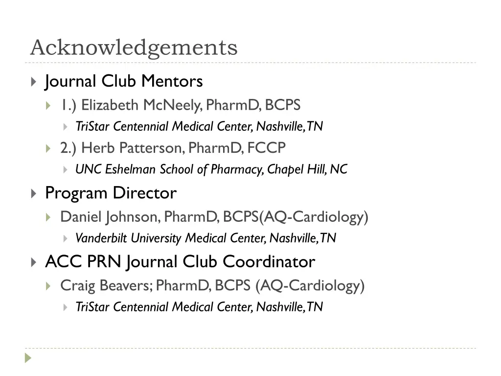 acknowledgements