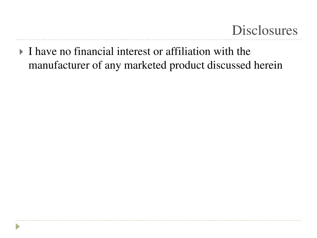 disclosures