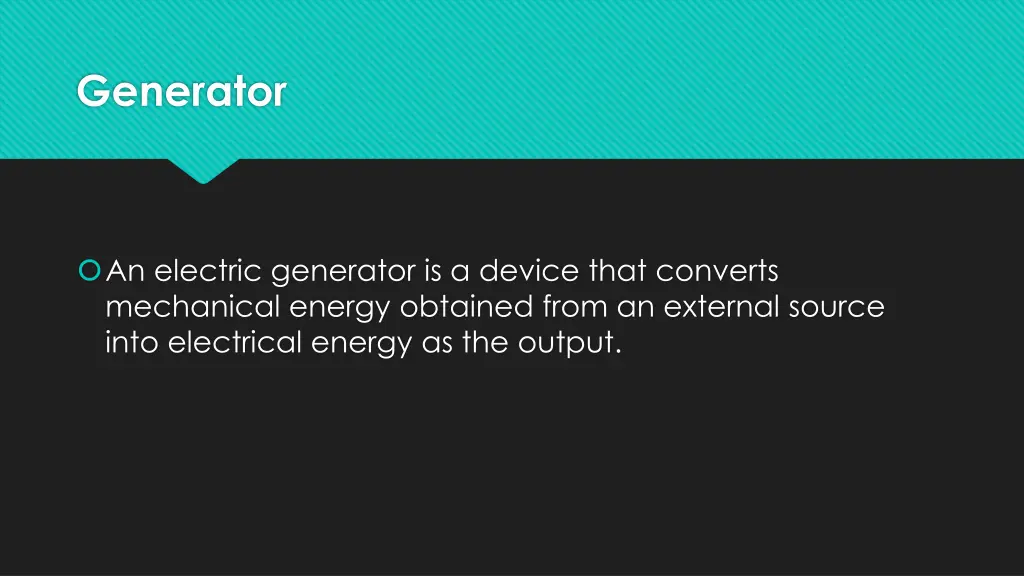generator