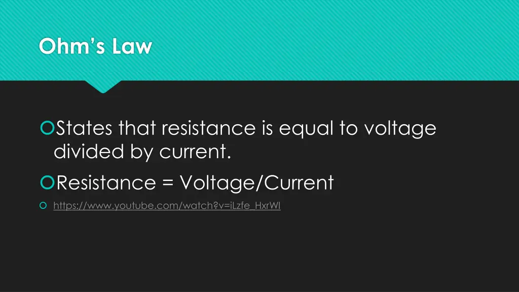 ohm s law
