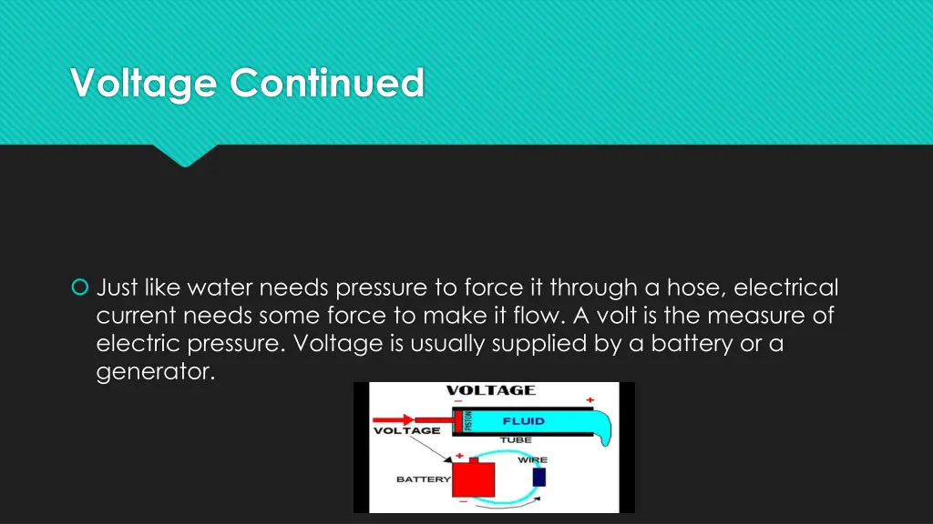voltage continued