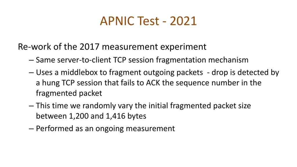 apnic test 2021