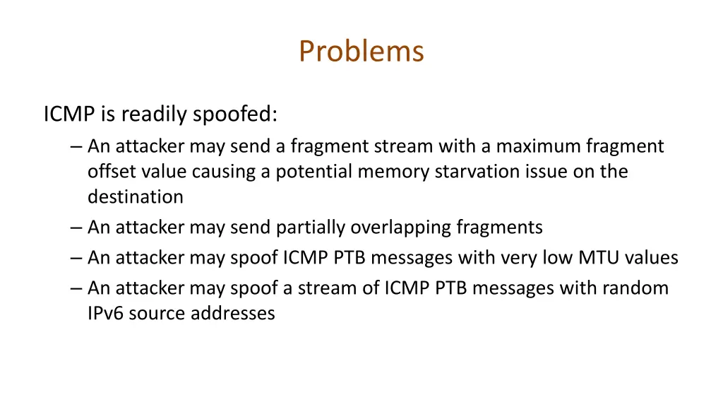 problems