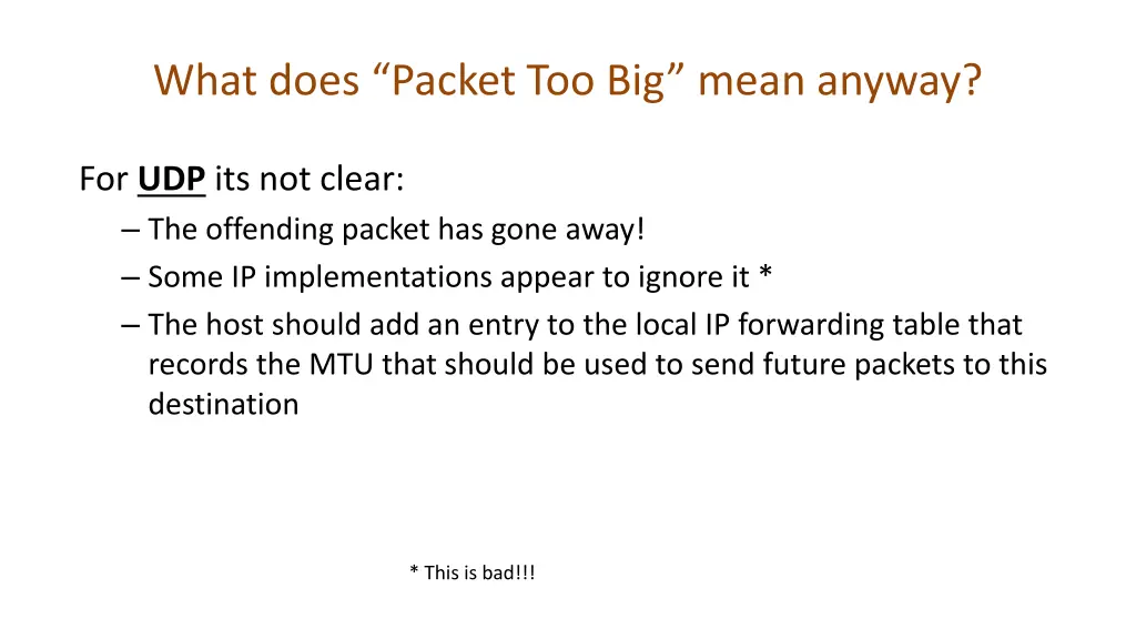what does packet too big mean anyway 3