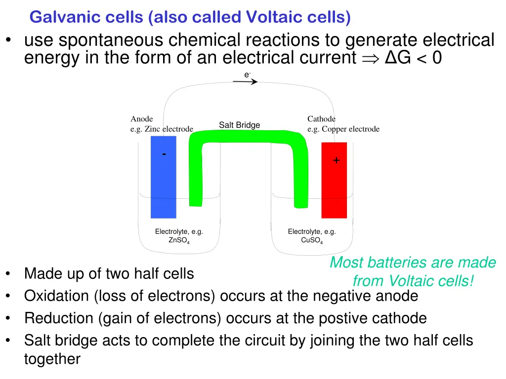 galvanic cells also called voltaic cells