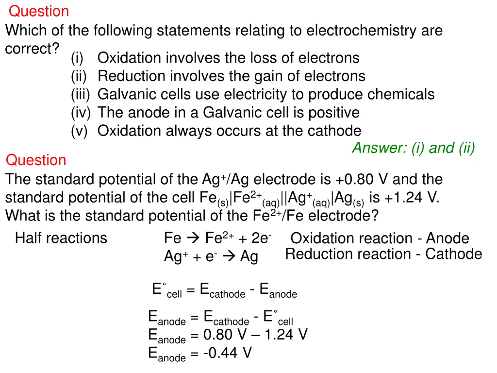 question which of the following statements
