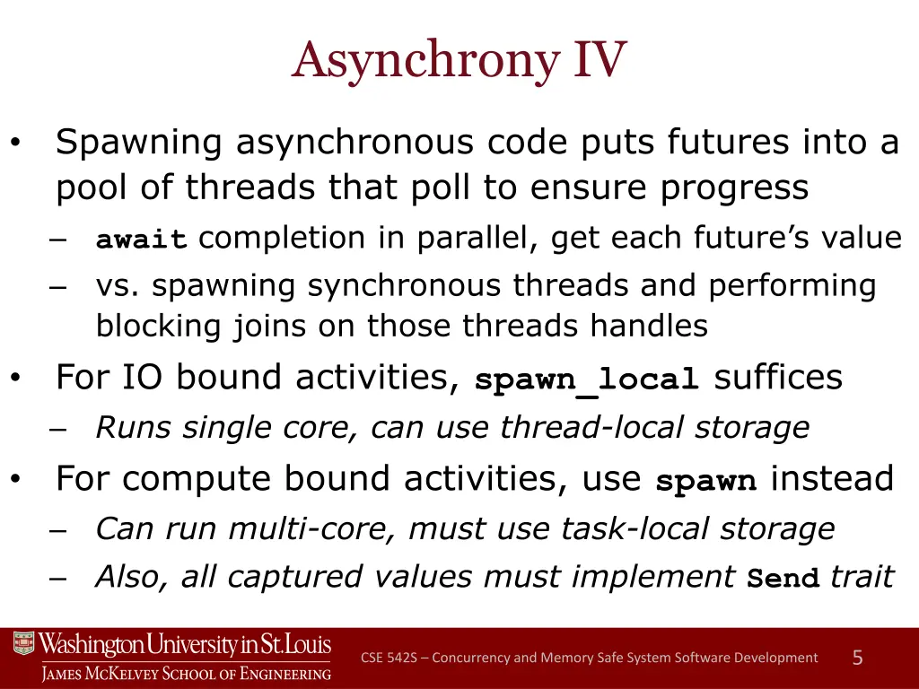 asynchrony iv