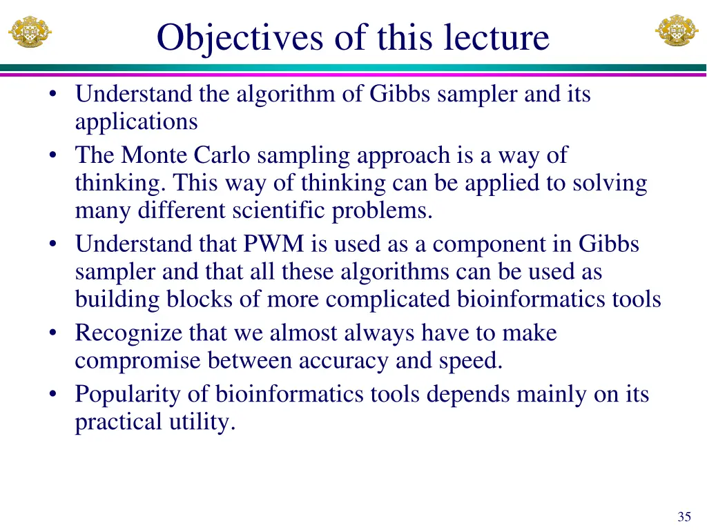 objectives of this lecture