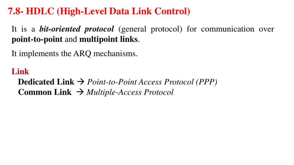 7 8 hdlc high level data link control