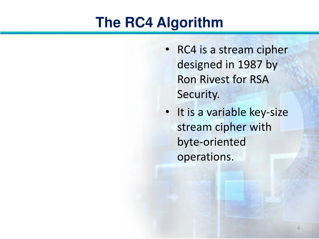 the rc4 algorithm 3