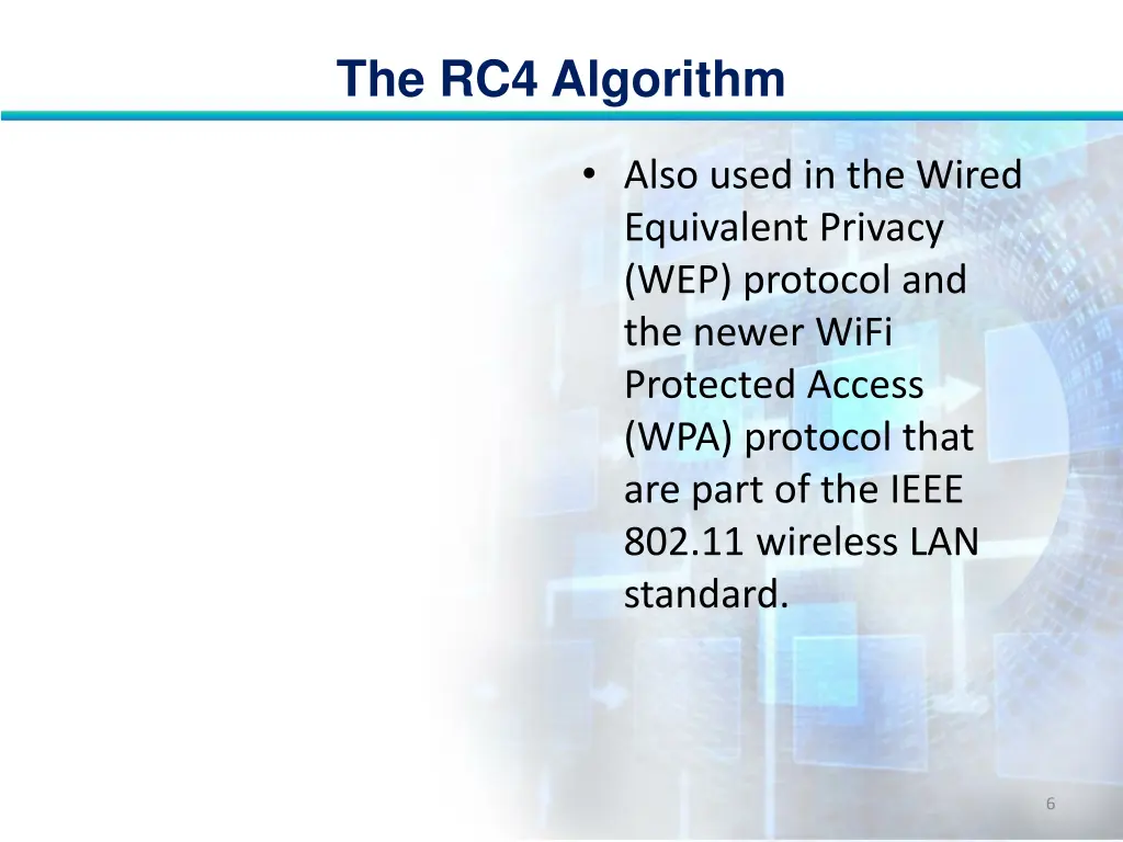 the rc4 algorithm 5