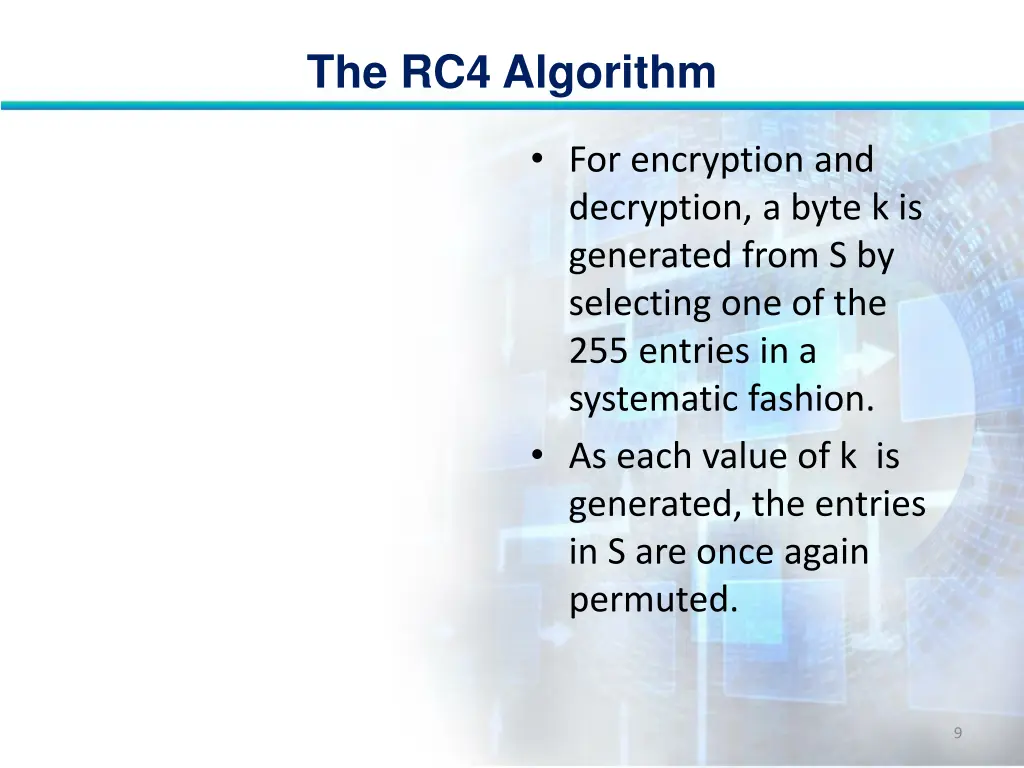 the rc4 algorithm 8