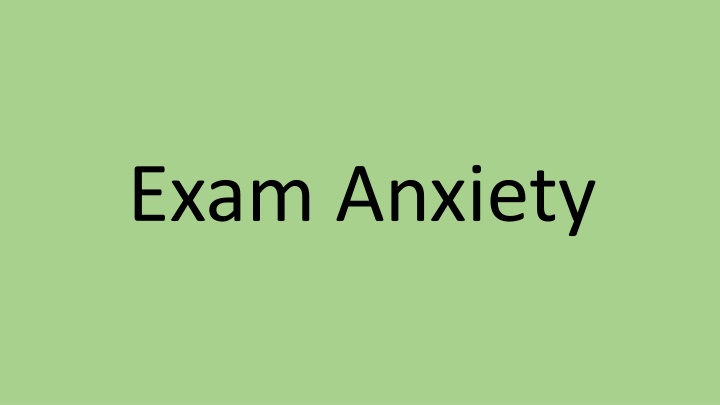exam anxiety