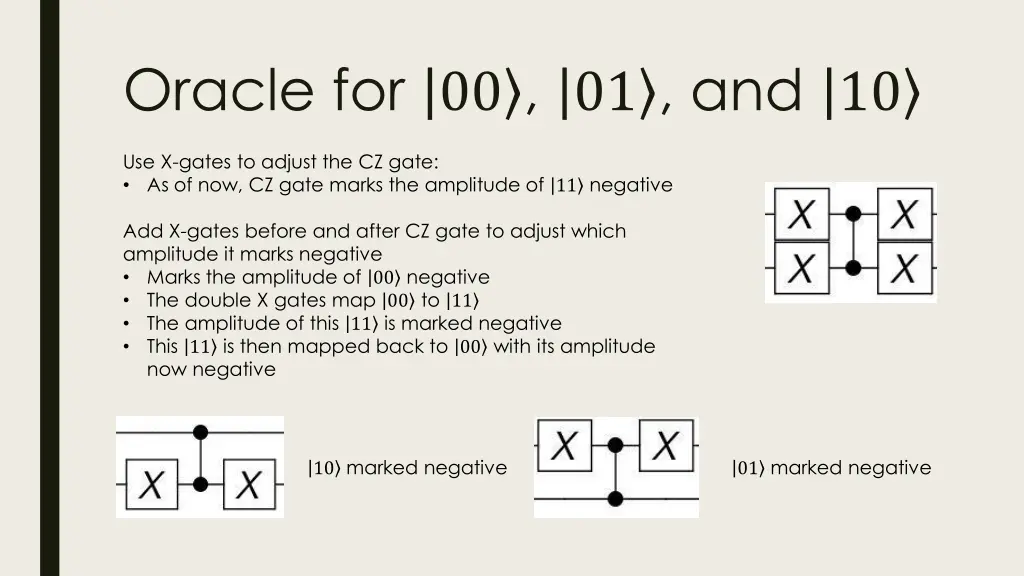 oracle for 00 01 and 10