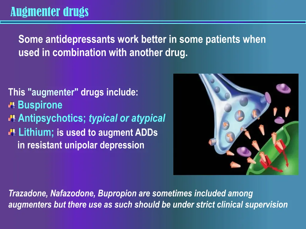 augmenter drugs