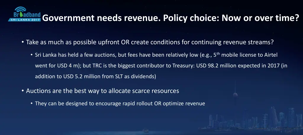 government needs revenue policy choice