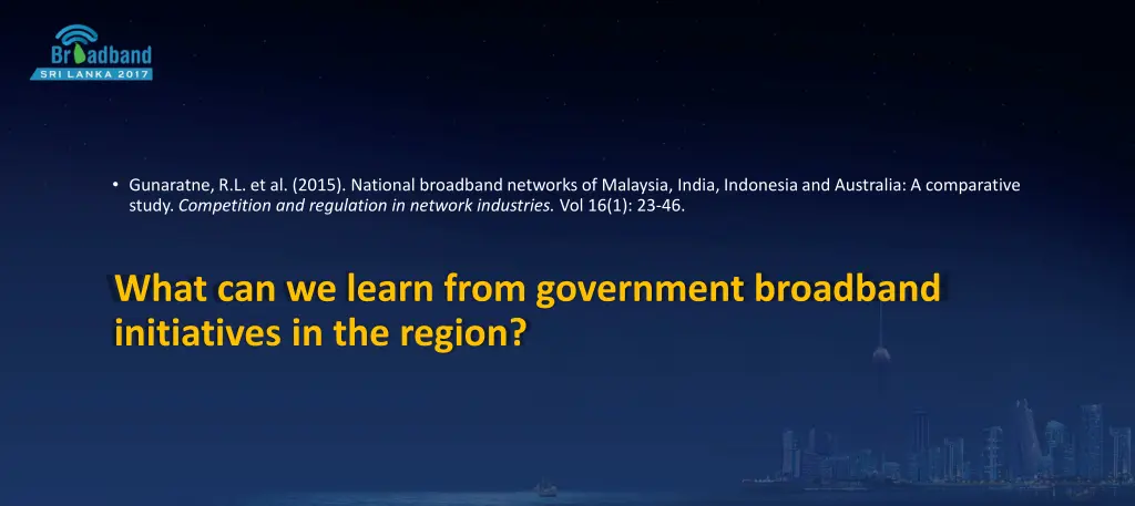 gunaratne r l et al 2015 national broadband