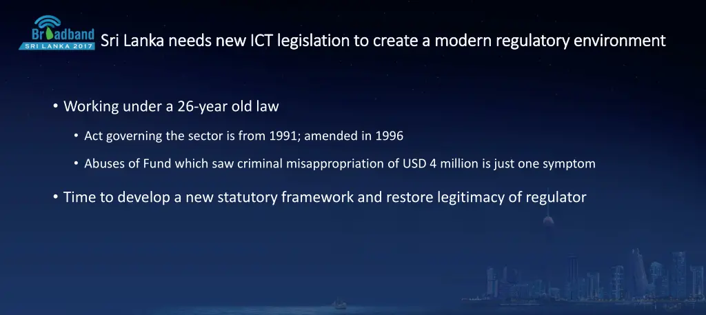 sri lanka needs new ict legislation to create