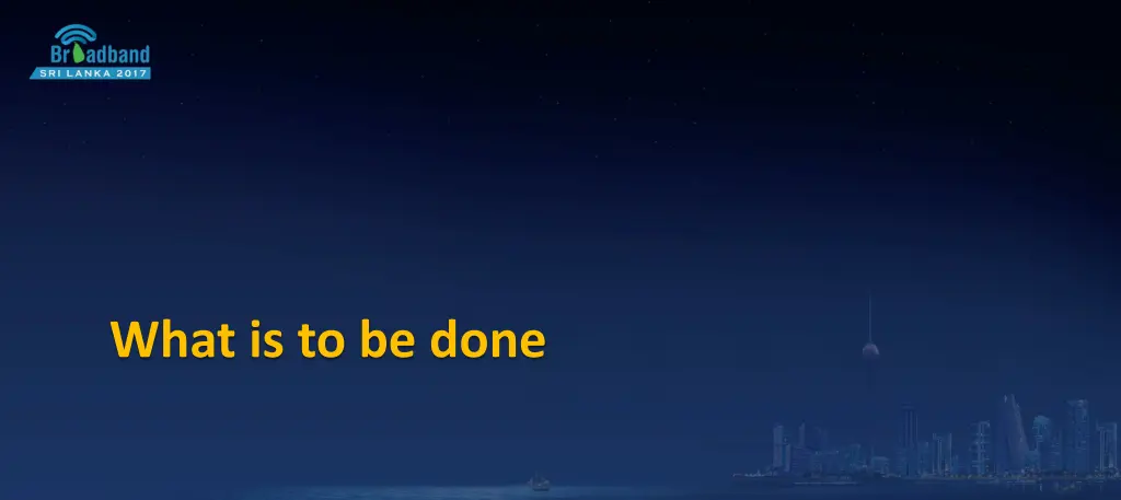 what is to be done