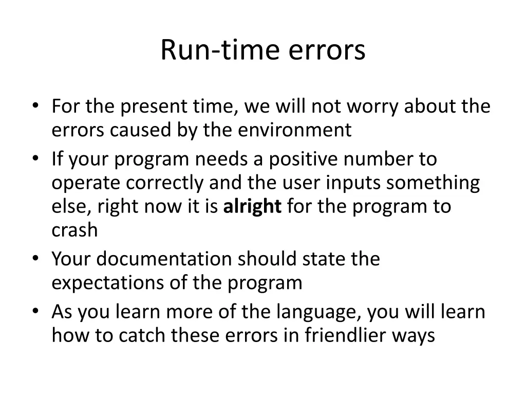 run time errors 1