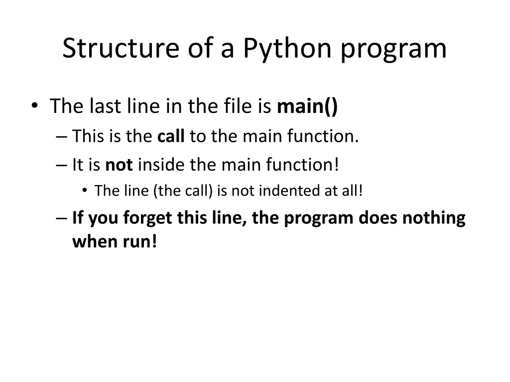 structure of a python program 1