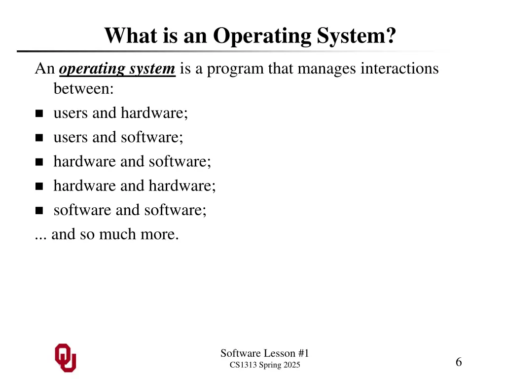 what is an operating system