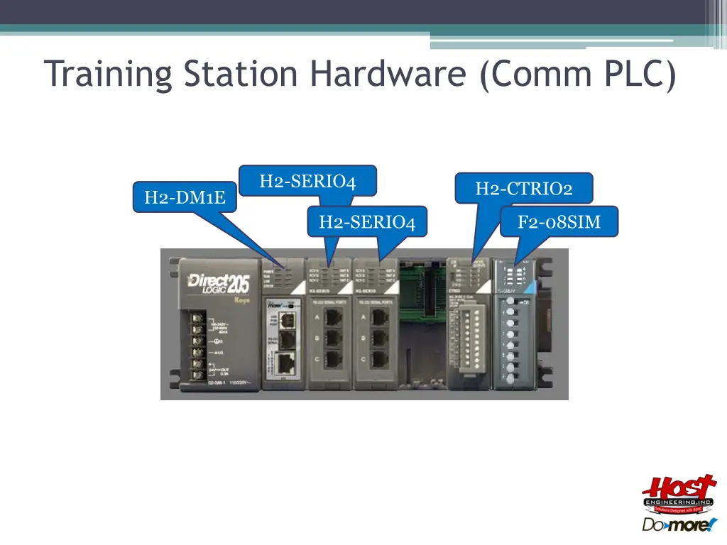training station hardware comm plc