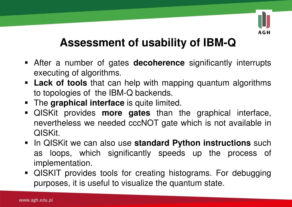 assessment of usability of ibm q