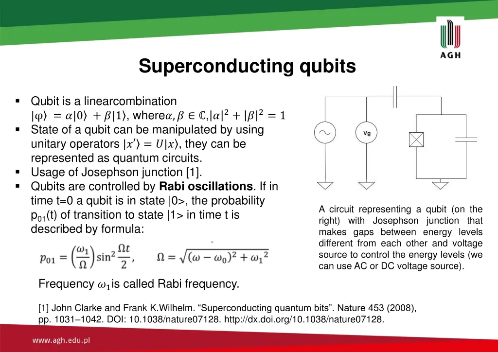 superconducting qubits