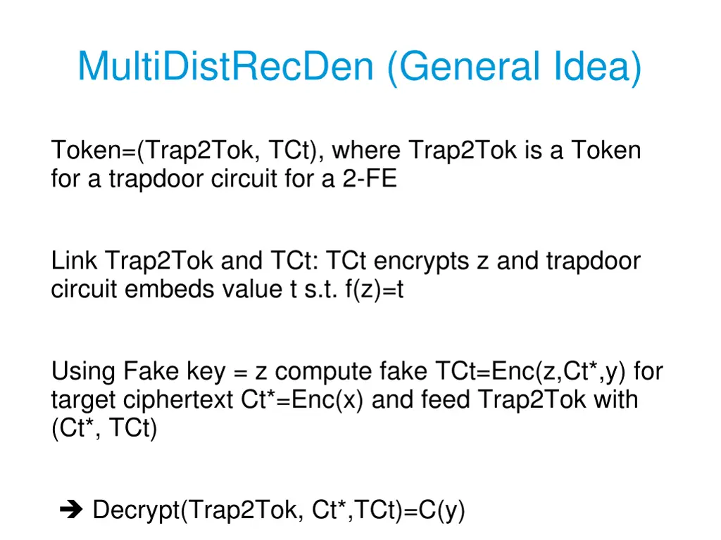 multidistrecden general idea