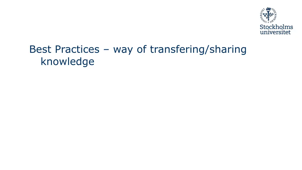 best practices way of transfering sharing