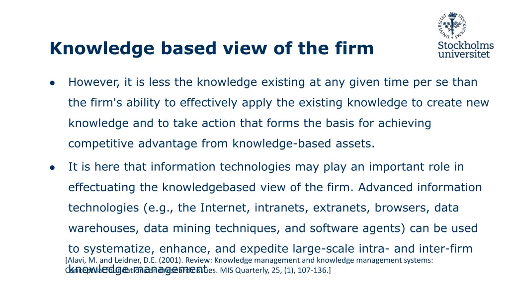 knowledge based view of the firm 3