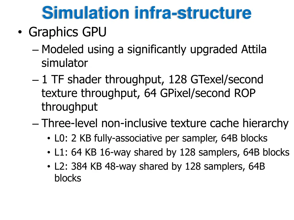simulation infra structure graphics gpu modeled