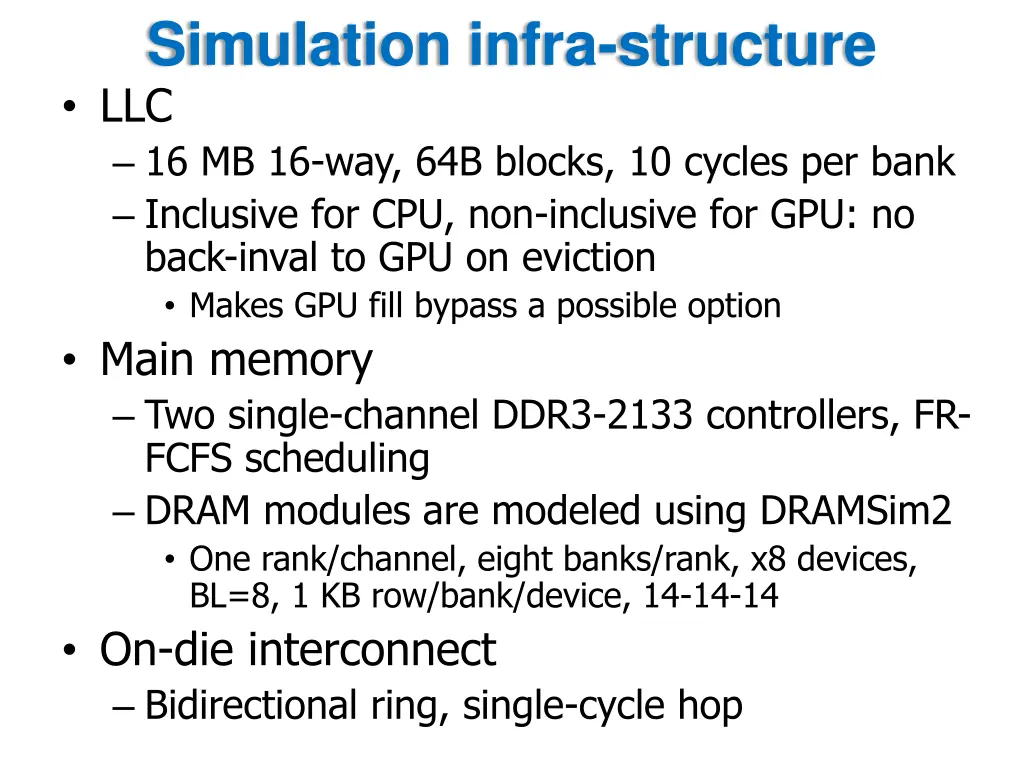 simulation infra structure