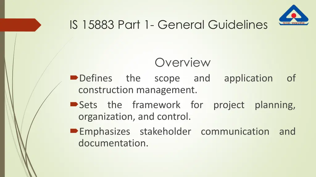 is 15883 part 1 general guidelines
